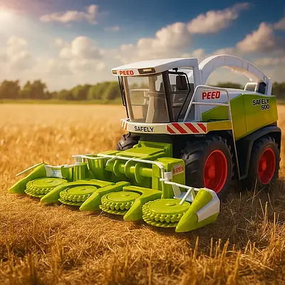 Іграшковий комбайн важковаговик сільгосп техніка косарка інерційна для дітей Рухливі елементи гра в фермера