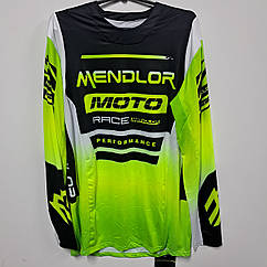 Джерсі для моток кросу Mendelor Pro чорно- салатовий розмір L