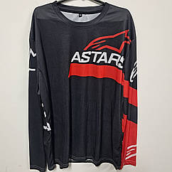 Джерсі для мото кроса Astars Racing cross чорно-зелений салат розмір XXL