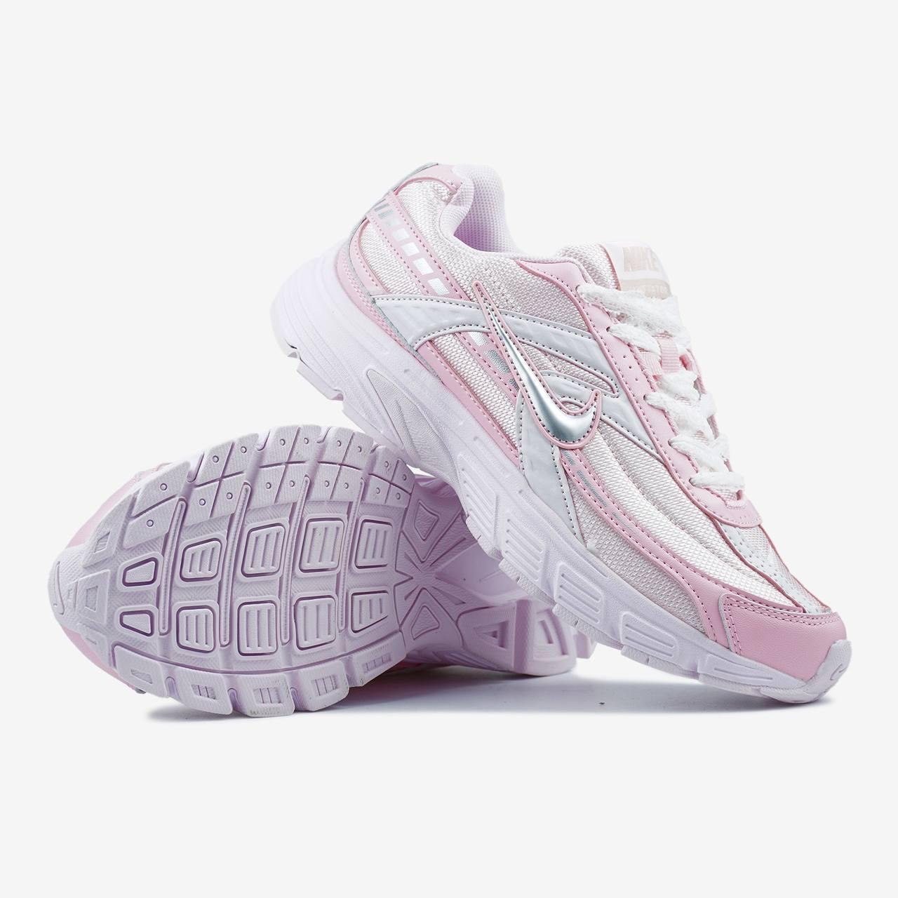 Жіночі кросівки Nike Initiator Pink Grey Silver Найк Ініціатор рожеві шкіра текстиль демісезонні демісезонні