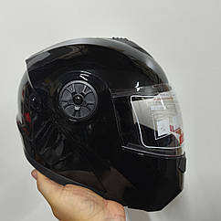 Шолом-трансформер модуляр чорний глянець BLD розмір S, M