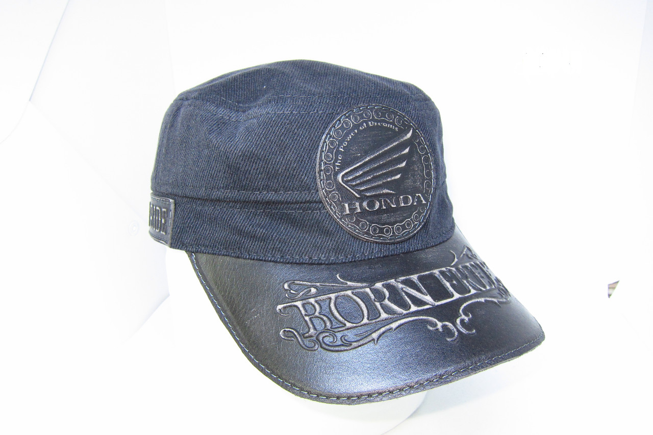 Кепка німкеня байкерська котоновая HONDA DaVaNi 00348, фото 1