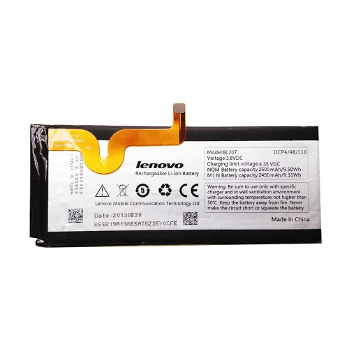 Акумулятор, батарея Lenovo K900 BL207 2500Ah АКБ  