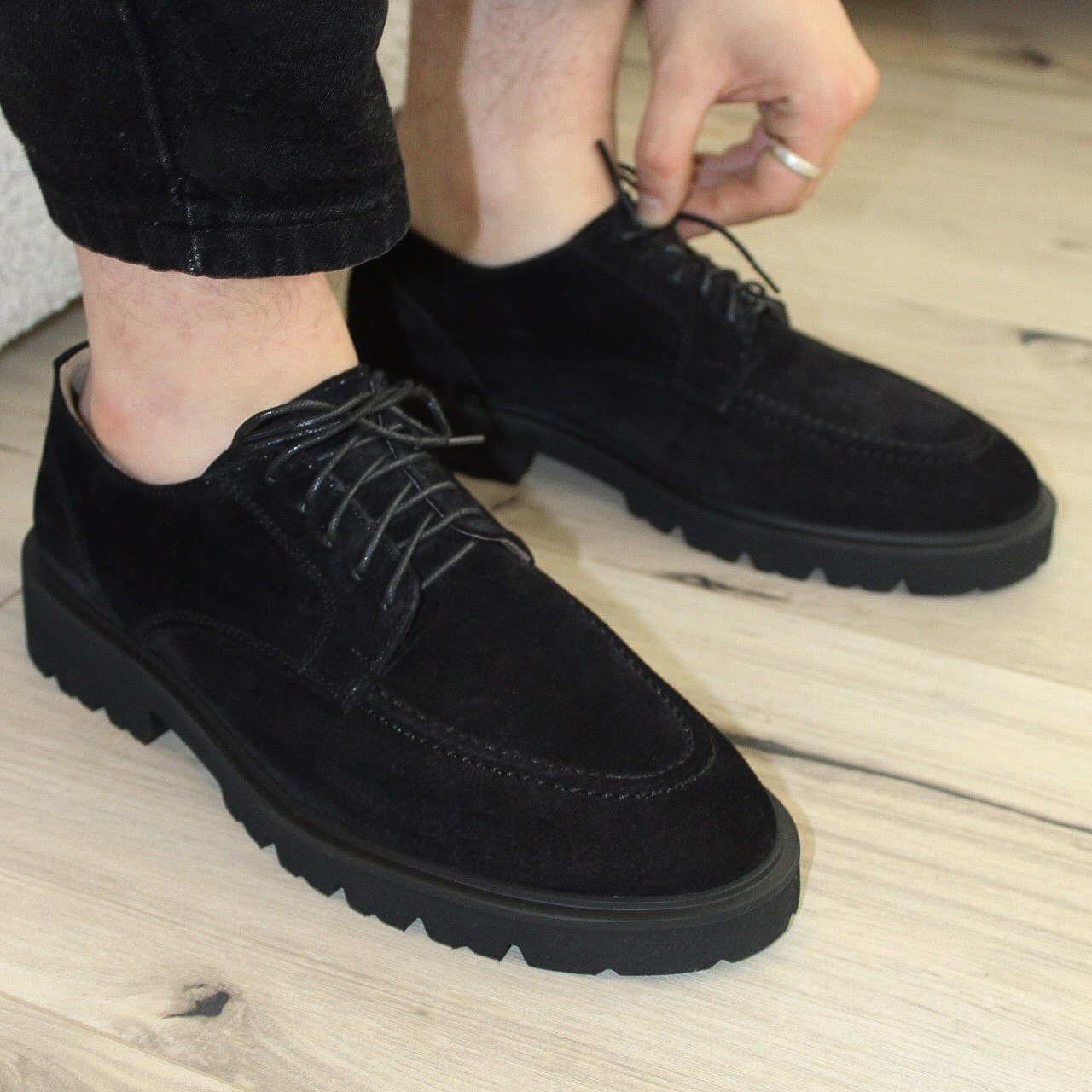 Молодіжні замшеві туфлі Ed-Ge 40 розмір, фото 1