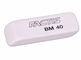 Ластик Factis 40BM білий клінов 52х19,5х8,5мм (сінт-каучук)