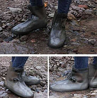 Захисні багаторазові чохли бахіли для взуття Чохли-бахіли силіконові силікон Надійні силіконові бахіли