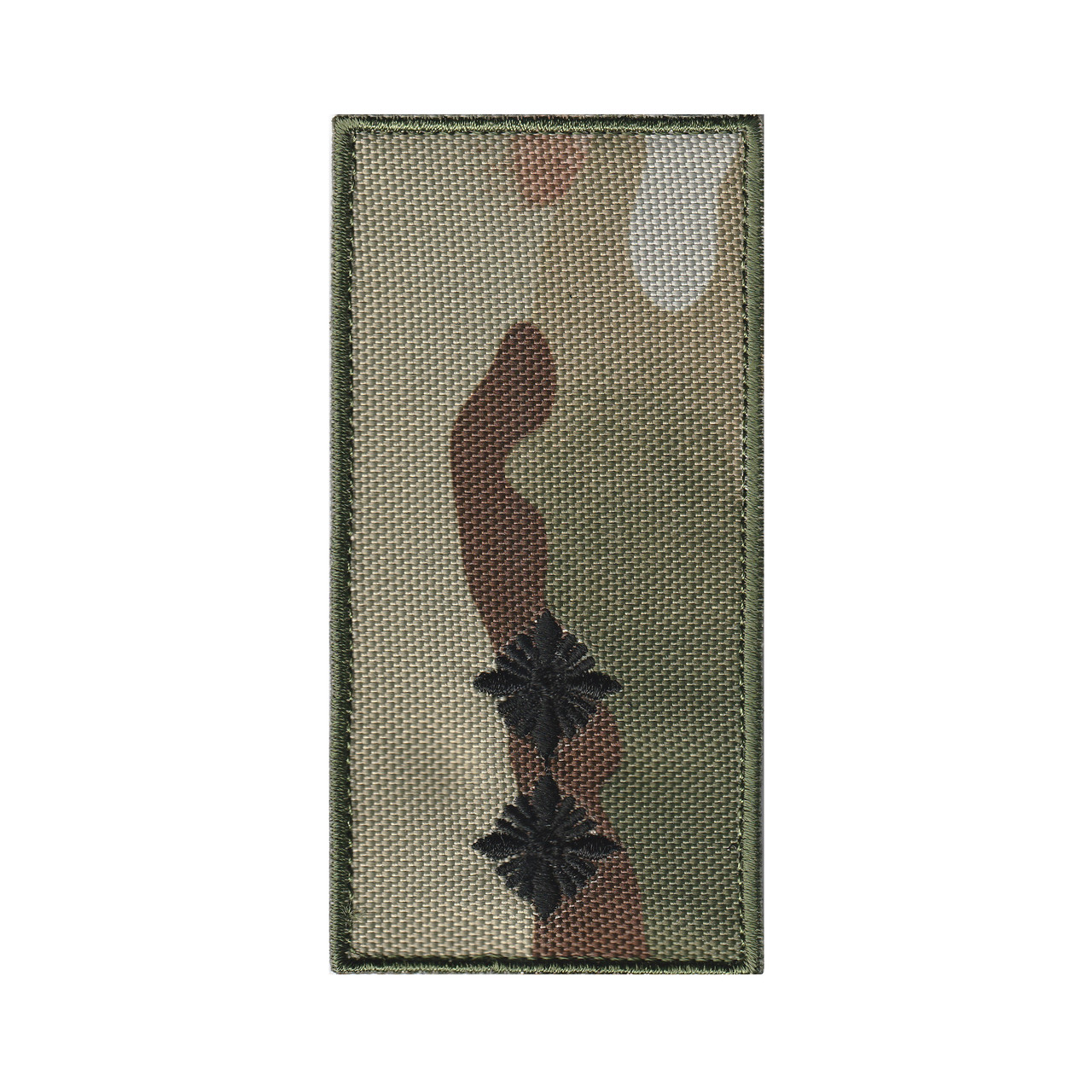 Вишитий погон лейтенанта ЗСУ Мультикам MultiCam на липучці.