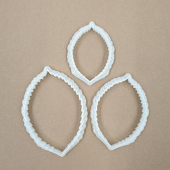 Набір вирубок Лист троянди — 3 шт.