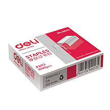 Скоби для степлера Deli 0013Е №23/13 1000шт/уп, фото 3