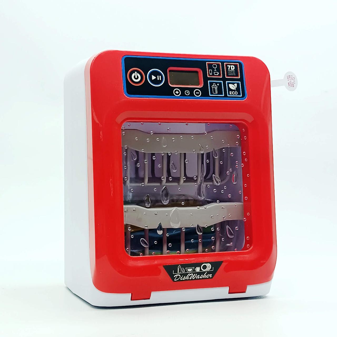 Іграшкова мийка для посуду 998-25 — дитяча побутова техніка зі світлом і звуком, набір з 15 предметів, фото 1