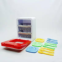 Іграшкова мийка для посуду 998-25 — дитяча побутова техніка зі світлом і звуком, набір з 15 предметів, фото 8