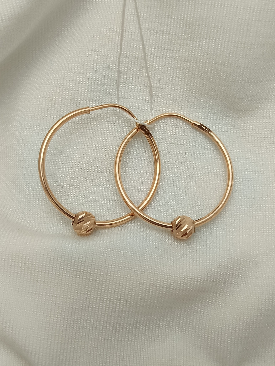 Золоті сережки кільця