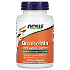 NOW Foods, бромелаїн, 500 мг, 120 веганських капсул