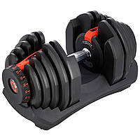 Регульований розбірний гантель із підставкою HMS SR80 40 кг для силових тренувань удома та в спортзалі