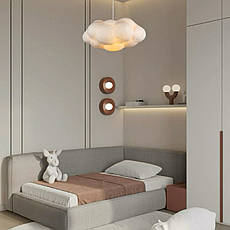 Люстра-підвіс 60см ХМАРИНКА із тканини на 2 лампи (805-8001-1), фото 3