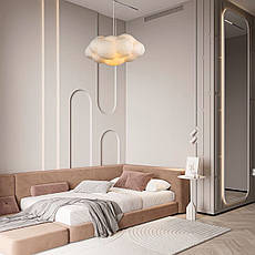 Люстра-підвіс 60см ХМАРИНКА із тканини на 2 лампи (805-8001-1), фото 4