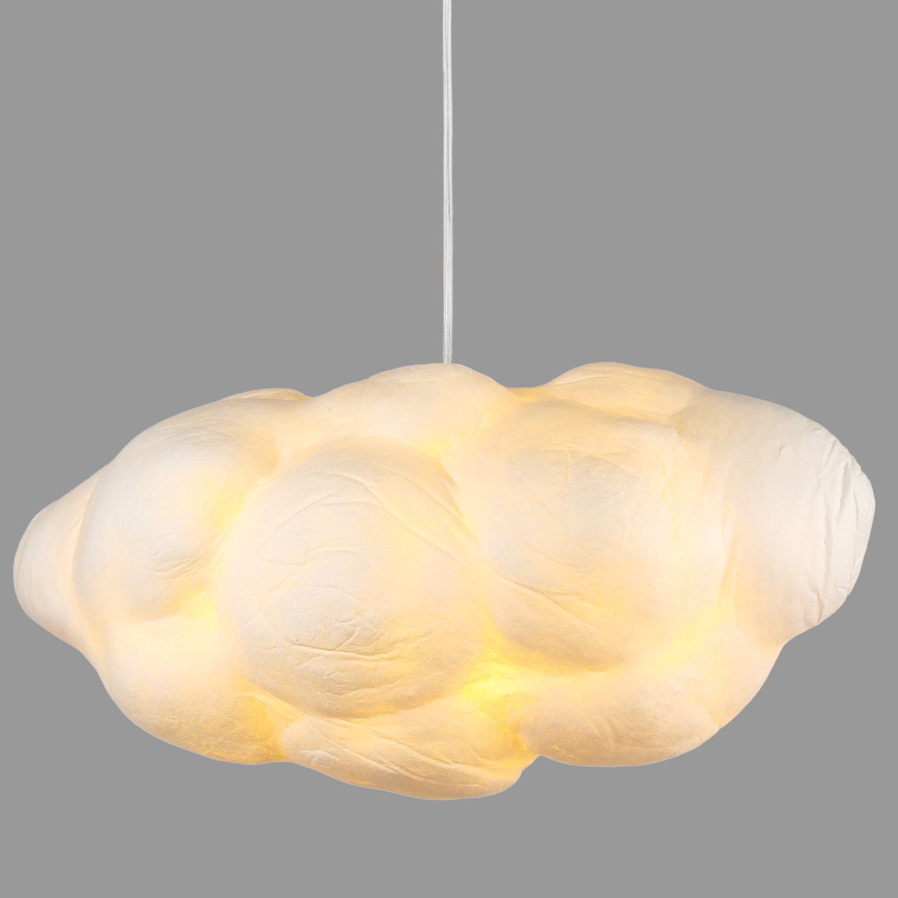 Люстра-підвіс 60см ХМАРИНКА із тканини на 2 лампи (805-8001-1)