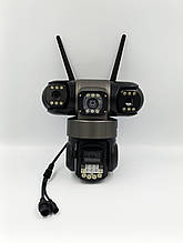 V380 Pro WiFi IP Camera Outdoor 12MP 6K cучасна система безпеки із потрійними об'єктивами та потрійним екраном