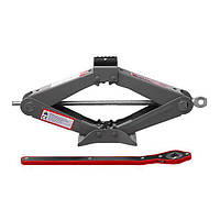 Домкрат механічний ромбоподібний 1,5т. з тріскачкою, гумовий упор., 90-370 мм INTERTOOL GT0183