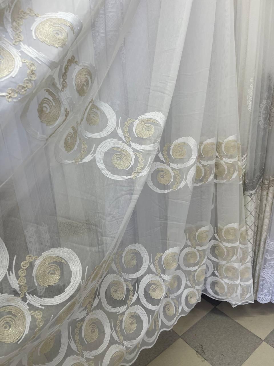 Тюль бамбук заввишки 2,8 м. айворі