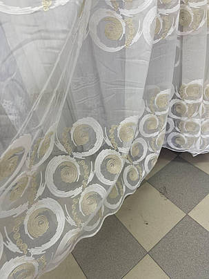 Тюль бамбук заввишки 2,8 м. айворі, фото 2
