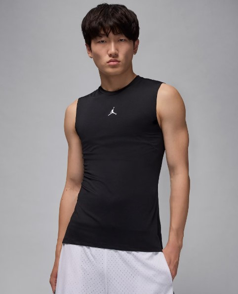 Компресійна майка Jordan Sport Men's Dri-FIT Sleeveless Base Layer Tank чоловіча чорна оригінал (HV4101-010)