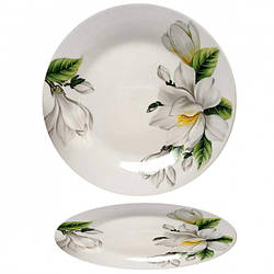 Тарілка дрібна "8" 205 мм фарфорова декор Жасмін Helios 4326