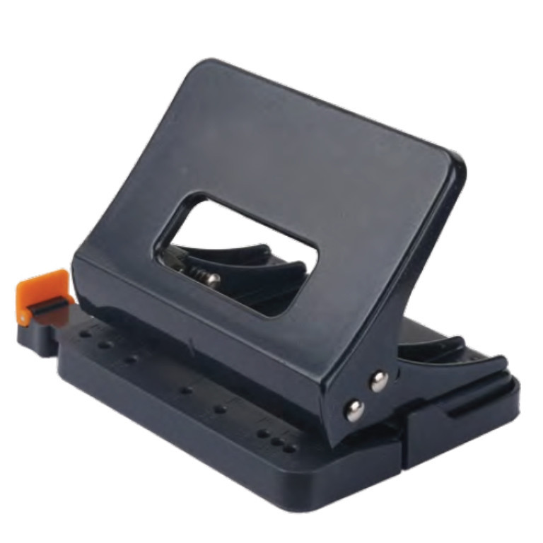 Діркопробивач Deli 0141 мікс 15листов пластик 2 отв з лінійкою "легкий натиск"