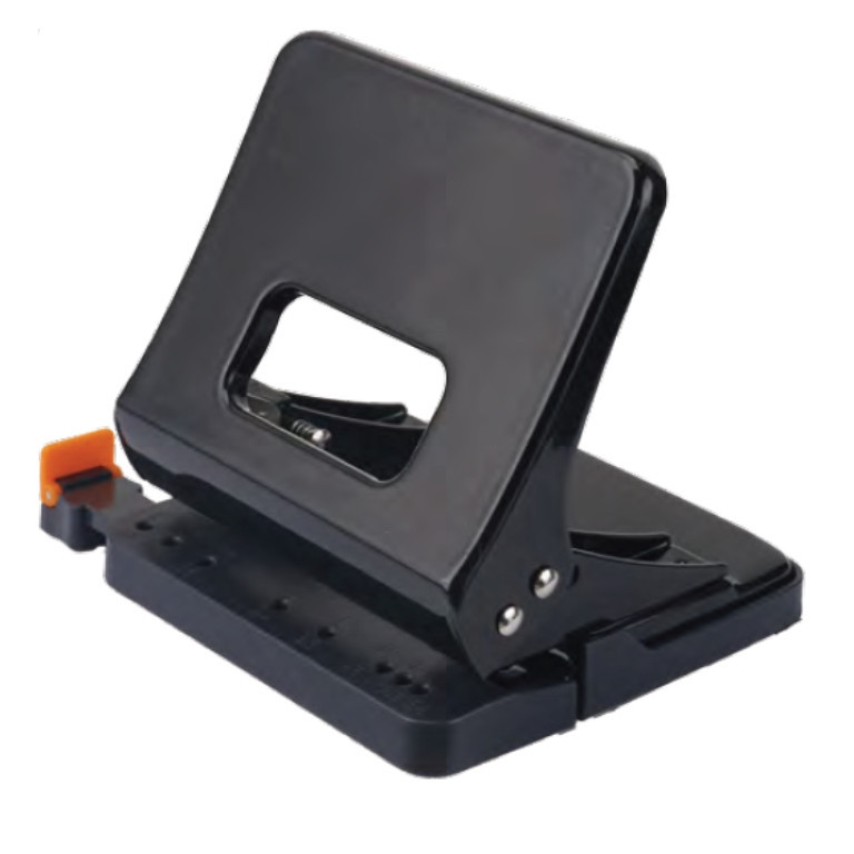 Діркопробивач Deli 0142 мікс 25листов пластик 2 отв з лінійкою "легкий натиск"