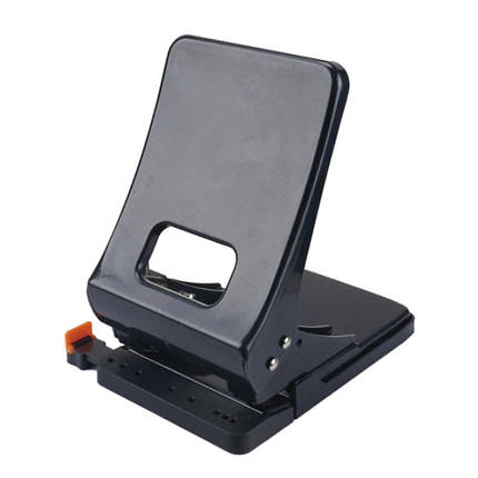 Діркопробивач Deli 0143 мікс 45листов пластик 2 отв з лінійкою "легкий натиск", фото 1