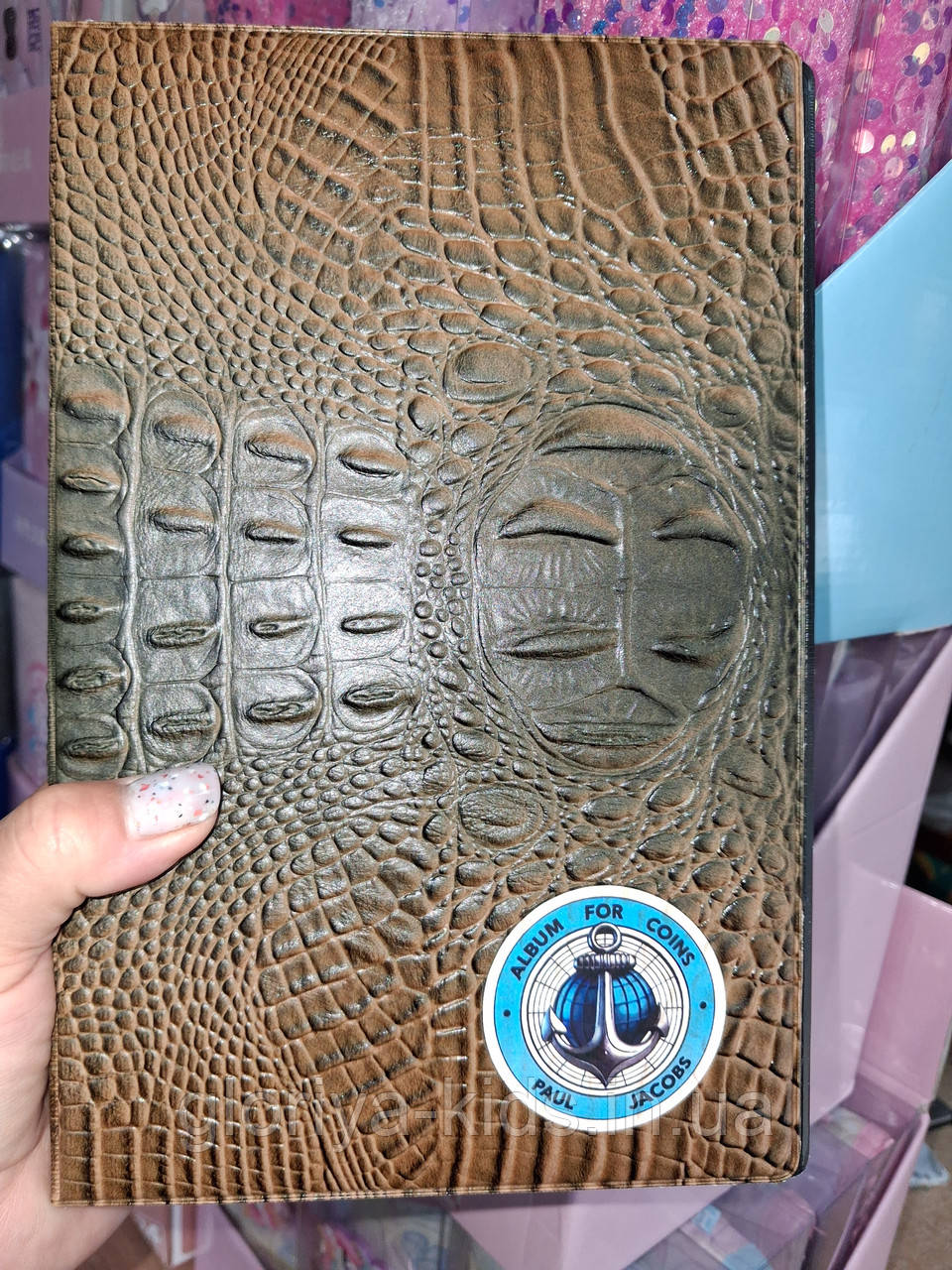 Альбом "Крокодил" для зберігання 290 монет та капсул PaulJacobs, фото 1