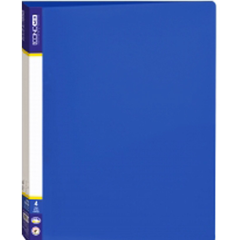 Папка 4 кільця Economix 30702-02 синій А4 пласт