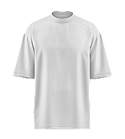 Стильна однотонна футболка оверсайз біла