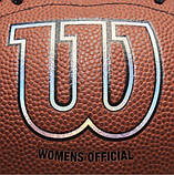 М'яч для американського футболу Wilson GST Speedskin Heir Women's Official YH WF1006401XBYH, фото 3