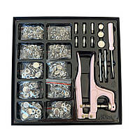 Набір Kaos для ручної установки кнопок, заклепок, прес для установки кнопок