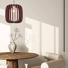 Дизайнерський підвіс-люстра із фетра 40см в коричневому кольорі (805-2021-1), фото 3