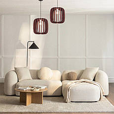 Дизайнерський підвіс-люстра із фетра 40см в коричневому кольорі (805-2021-1), фото 4