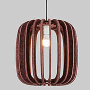 Дизайнерський підвіс-люстра із фетра 40см в коричневому кольорі (805-2021-1)