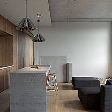 Дизайнерський графітовий 55см підвіс-люстра із фетра (805-2022-1), фото 4