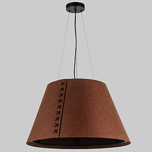 Дизайнерський підвіс-люстра із фетра 60см в коричневому кольорі (805-1998-1), фото 2