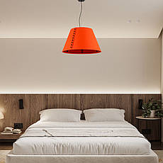 Дизайнерський підвіс-люстра 60см із фетра в помаранчевому кольорі (805-1998-1), фото 4