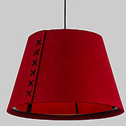 Дизайнерський підвіс-люстра 40см із фетра в бордовому кольорі (805-1998-1)