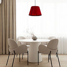 Дизайнерський підвіс-люстра 40см із фетра в бордовому кольорі (805-1998-1), фото 3