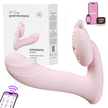 Вібратор з підігрівом, 6 режимами вібрації та керуванням через додаток B-Series Good Vibrations Pink