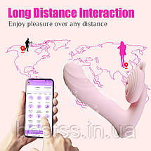 Вібратор з підігрівом, 6 режимами вібрації та керуванням через додаток B-Series Good Vibrations Pink, фото 4