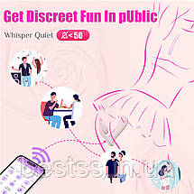 Вібратор з підігрівом, 6 режимами вібрації та керуванням через додаток B-Series Good Vibrations Pink, фото 5