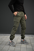 Стильні штани чоловічі хакі котонові карго легкі тактичні штани комфортні повсякденні молодіжні