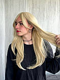 Перука білявки пряма з чубчиком довга блонд (TWI855), фото 5