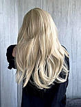Перука білявки пряма з чубчиком довга блонд (TWI855), фото 6