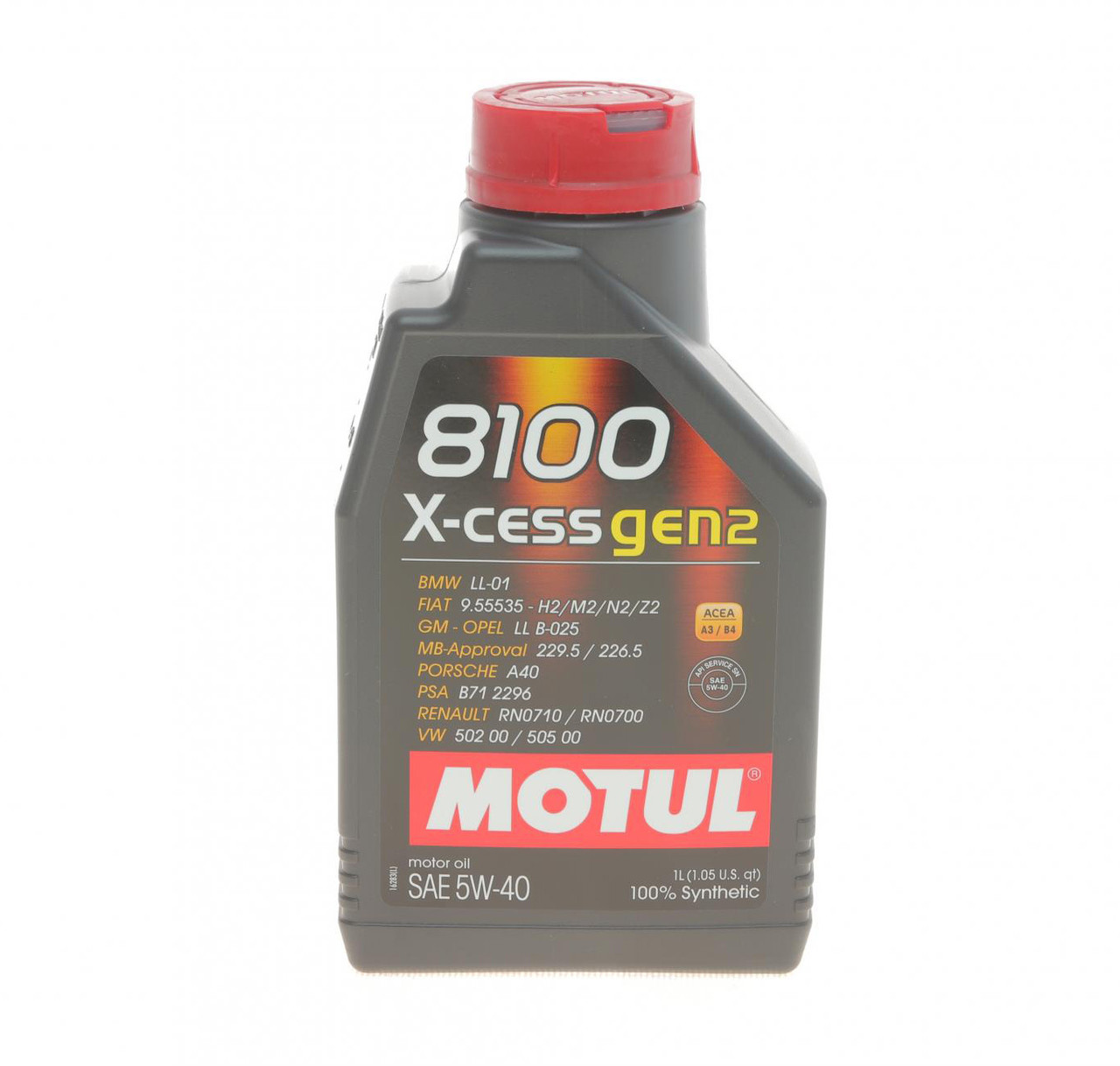2900円  100％精油  格安で(о´∀`о) Motul 8100 X-cess gen2 5W-40 1л (368201/109774) Синтетическое